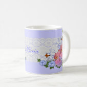 Orchidées florale personnalisée Mug (Devant droit)