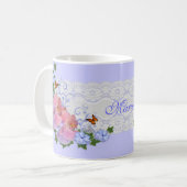 Orchidées florale personnalisée Mug (Devant gauche)
