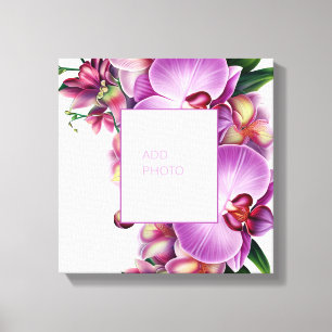 Orchidées Florales Ajouter une photo sur toile ten