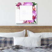 Orchidées Florales Ajouter une Photo Toile tendue (Insitu(Chambre))
