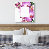 Orchidées Florales Toile tendue Ajouter une photo (Insitu(Chambre))