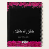 Orchidées Fuchsia sur Mariage-Noir- (Dos)