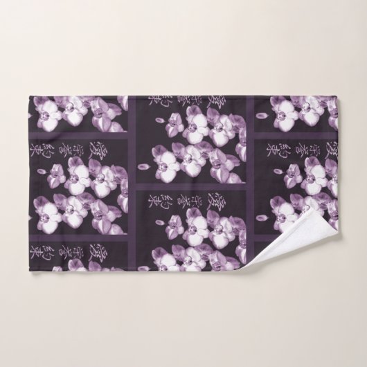 Orchidées japonaises (Serviette à main)