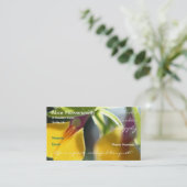 Orchidées Jaunes cartes de visite (Debout devant)