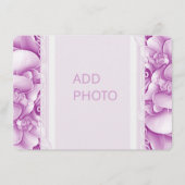 Orchidées Mariage Photo Ornate QR Cartes de boîtie (Devant)