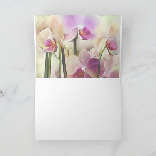 Orchidées Modernes | Ajouter votre initiale (Intérieur)