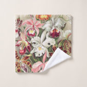 Orchidées, Orchidées Denusblumen par Ernst Haeckel (Gant de toilette)