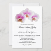 Orchidées peintes élégantes Invitations de mariage (Devant)