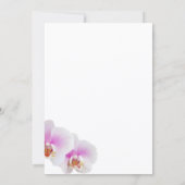 Orchidées peintes élégantes Invitations de mariage (Dos)