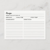 Orchidées roses chaudes sur la carte de recette Mo (Dos)