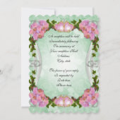 orchidées roses faire-part de mariage (Dos)