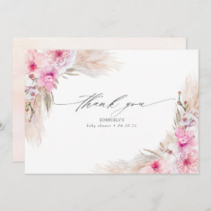 Orchidées roses Pampas Merci de douche en laiton