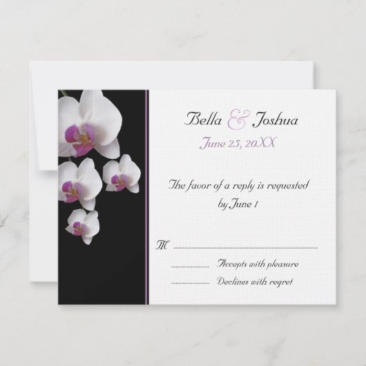 Orchidées roses RSVP (Devant)