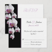 Orchidées roses RSVP (Devant / Derrière)