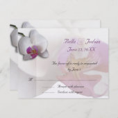 Orchidées roses RSVP (Devant / Derrière)