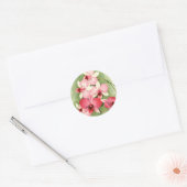 Orchidées roses - Sticker (Enveloppe)