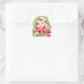 Orchidées roses - Sticker (Sac)