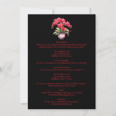 Orchidées Rouges Tout En Un Mariage Invitations (Dos)