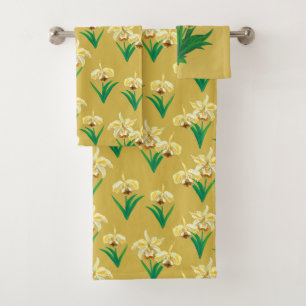 Orchidées sauvages - Orchidées jaunes dorées et fe