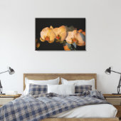orchidées sur toile imprimée du coucher de soleil (Insitu(Chambre))
