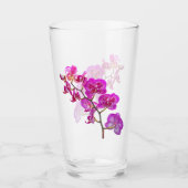 Orchidées sur verre Arrière - plan léger (Devant)