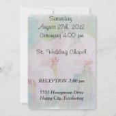 ORCHIDES BLANCS FAIRE-PART DE MARIAGE PERSONNALISA (Dos)