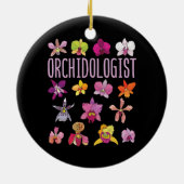 Orchidoloog Orchidee Lover Bloemtuinieren Keramisch Ornament (Achterkant)