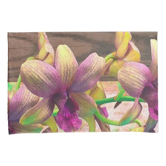 Orchids Blooming Kussensloop (Voorkant-Rechts)