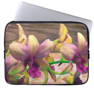 Orchids Blooming Laptop Sleeve