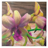 Orchids Blooming Tegeltje (Voorkant)