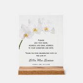 Orchids Celebration of Life Guest Book (Recto)