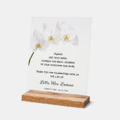 Orchids Celebration of Life Guest Book (Angle)