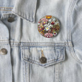 Orchids Ernst Haeckel Fine Art Ronde Button 5,7 Cm (In situ)
