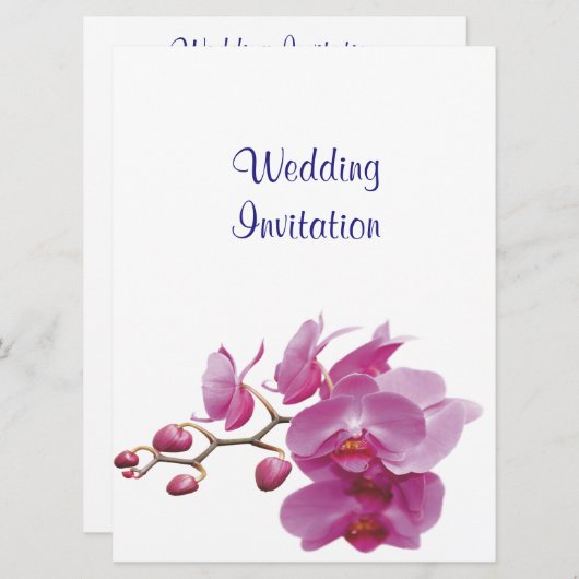 Orchids Indure Wedding Packets Kits Kaart (Voorkant / Achterkant)