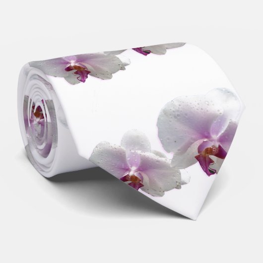 Orchids Mannen Necktie Stropdas (Opgerold)