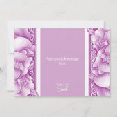 Orchids Mariage Ornate Merci Cartes (Dos)