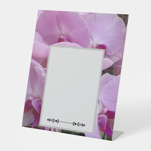 Orchids Reclamebord Met Voetstuk (Voorkant)