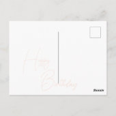 Orchids Tropical Floral Happy Birthday Briefkaart (Achterkant)