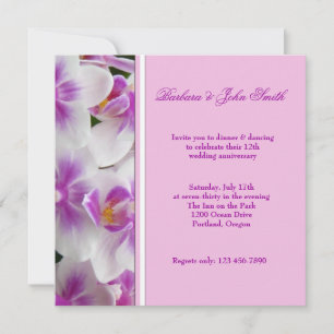 Orchids Wedding Jubileum Uitnodiging