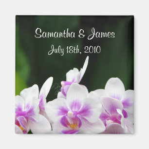 Orchids Wedding Magnet Magneet
