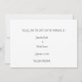 Orchids Wedding Save the Date Card (Dos)