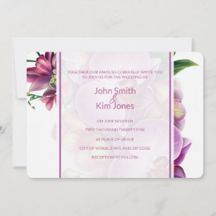 Orchids Wedding Uitnodiging