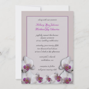 Orchids Wedding Uitnodiging