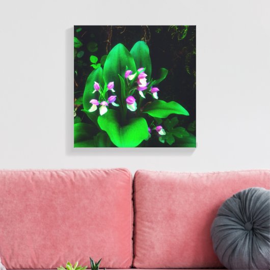Orchis Wildbloemen Canvas Afdruk (Insitu (Woonkamer))