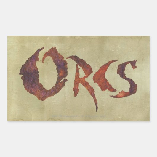 Orcs Rechthoekige Sticker (Voorkant)