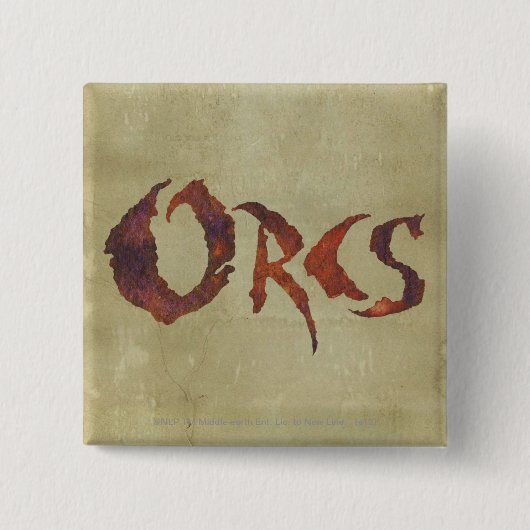 Orcs Vierkante Button 5,1 Cm (Voorkant)