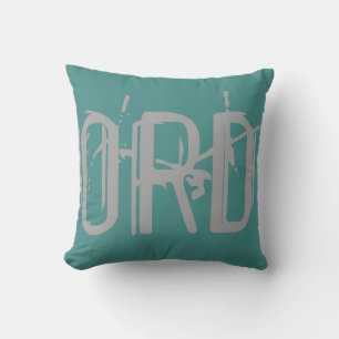 ORD Airport Grunge Typografie Kussen