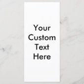 Orde van Ceremonie 4"x 9"Rackcard Programma (Achterkant)