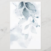 Orde van Ceremonie Wispy Dusty Blue Foliage (Achterkant)