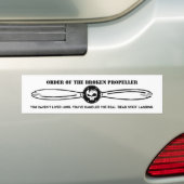 Orde van de gebroken schroef - Teller Bumpersticker (Op auto)